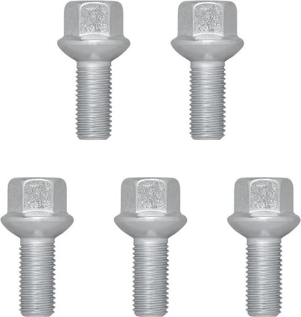 ProPlus Wielbouten - M12 x 1.5 mm - Bolconisch - 44 mm - Set van 5 stuks