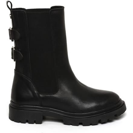 Steve Madden Ramy Booties Black Leather Taglia: 36 | Stivali Outlet | Donna | Nero