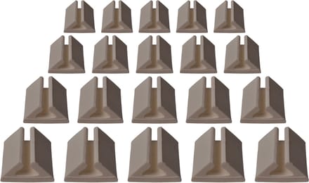 Kabelclip zelfklevend voor 2-aderig kabel - 20 stuks