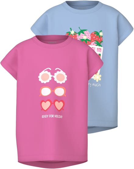 NAME IT - NMFVIGEA 2P CAPSL TOP - Meisjes - T-shirts