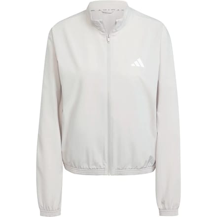 Adidas Train Essentials 3 Stripes Woven Warm Up Sweatshirt Met Rits Beige L / Regular Vrouw