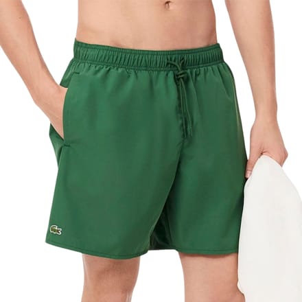 Lacoste Zwembroek Mid Groen - Maat L - Heren