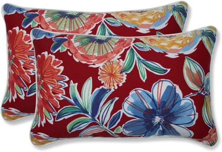 Set van 2 Sierkussens Paisley Party Blauw voor Binnen en Buiten