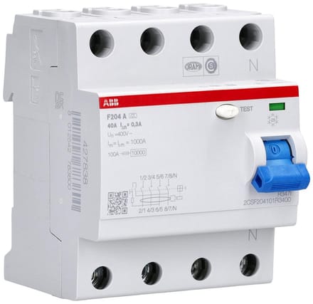 FI-veiligheidsschakelaar RCD 4P 300 mA 40 A