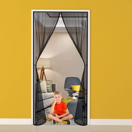 Horren Deur Magnetisch Automatisch Sluitend 145x190cm Voor Binnendeur en Openslaande Deuren
