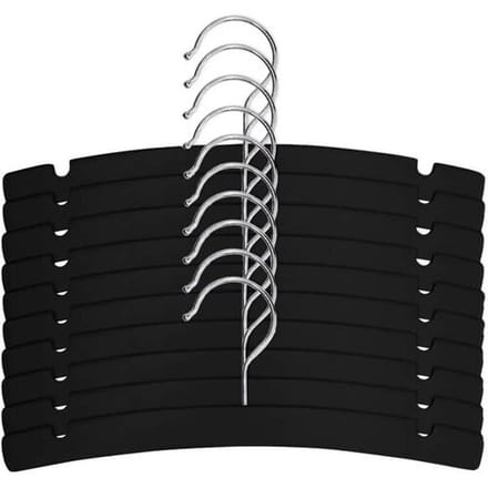 Prénatal kledinghanger hout 10 stuks Black unisex