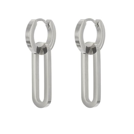 Kalli Oorringen Hoops Chain Zilver | 1950