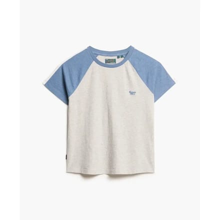 Superdry - Essential Slub Retro T-shirt met logo - Dames - T-shirts