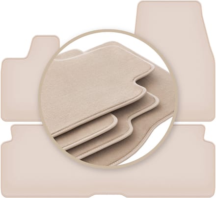 PREMIUM beige vloermatten voor: BMW I3 L01 hatchback 2013-