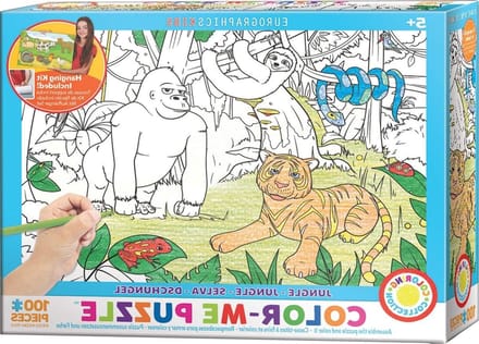 Eurographics 15.521.9–2.265.7 mm colour-me Jungle Puzzle (100)