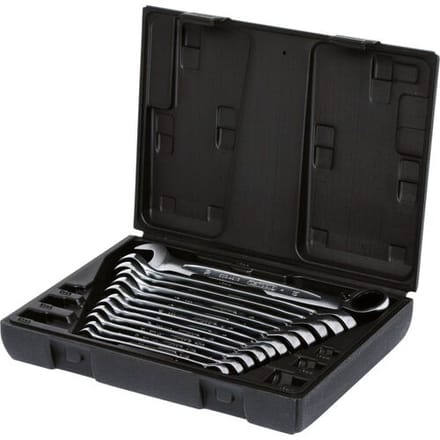 KS Tools 503.4665 503.4665 Ring-steeksleutelset Sleutelbreedte (metrisch) 8 - 19 mm