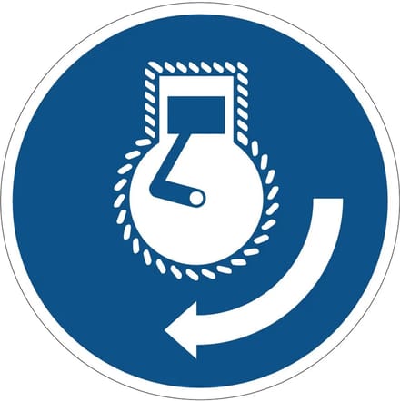 Motor starten gebodsbord - M038 | gecoat dibond materiaal | 10 cm