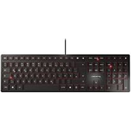 Cherry toetsenbord KC 6000 Slim, QWERTZ, 105 + 6 toetsen, Status leds voor CAPS LOCK, NUM & SCROLL, zwart