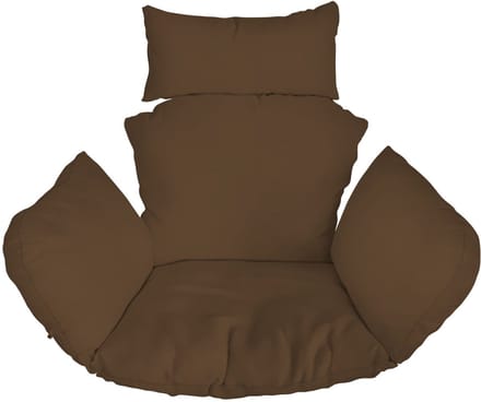 FEROCITY - Hangstoel Kussen XXL - Hangstoelkussen - Tuincocon Kussen - Schommelkussen - Polyester - Braun
