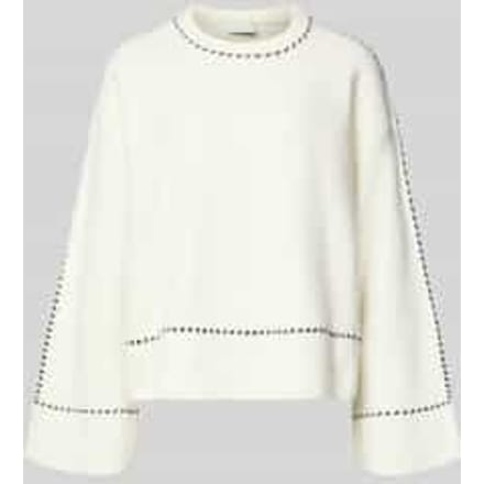 Relaxed Fit gebreide trui met wol-aandeel model 'Roeme'
