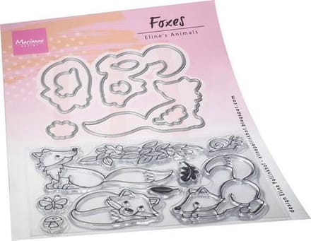 Marianne Design - Clear stamps & dies Eline's Fox