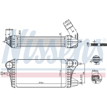 Intercooler NISSENS 961561