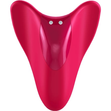 Satisfyer, vibrator, vingervibrator, klein en veelzijdig, 'High Fly' met batterij, siliconen, 7 cm