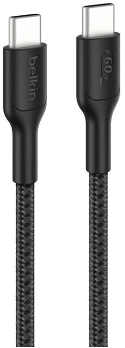 Belkin ENA008HQ2MBK USB-kabel USB 2.0 2 m USB C 60 W Zwart