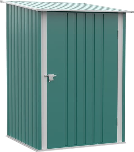 Outsunny Garden Storage Shed-Staal-100L x 103B x 160H-Groen
