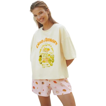 T-shirt dames She is Sunday Ciao Amore