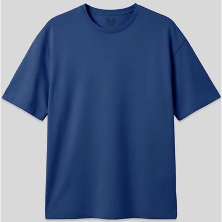 Overmaatse Katoenmix Crew Neck T-Shirt