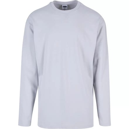 Urban Classics - Oversized Open Edge Longsleeve shirt - S - Grijs