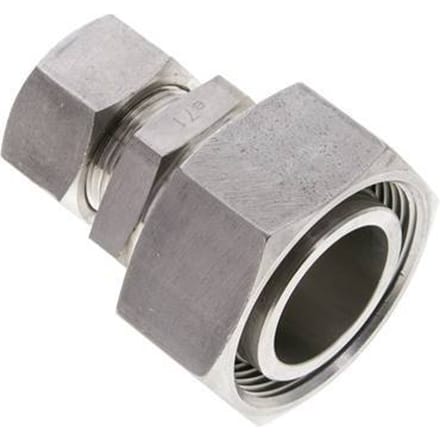 18L & 35L RVS Rechte Snijringkoppeling Draaidoorvoer 160bar ISO 8434-1