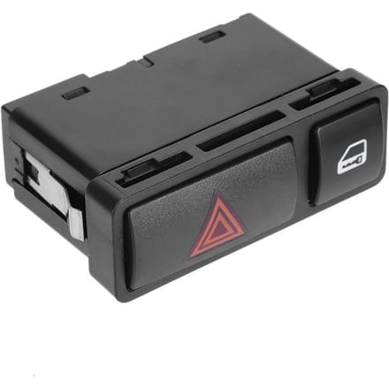Gevarenlicht Schakelaar Deurvergrendeling 61318368920 Geschikt voor E46 3 Serie black