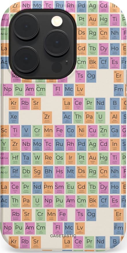 Casetastic hoesje geschikt voor Apple iPhone 14 Pro - MagSafe - Dubbellaagse bescherming - Atomisch Mooi - Fashion Case - Zand Lichtgrijs Perzik Saliegroen