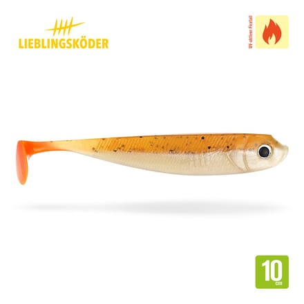 Lieblingsköder Shad 10cm Whisky Orange 10cm Whisky Orange - PROMO