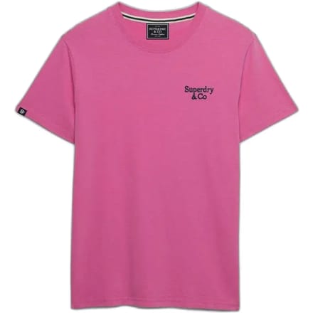 Superdry - Essential Serif Logo T-shirt Slanke Pasvorm - Heren - T-shirts