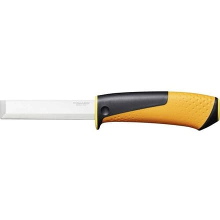 Fiskars 1023621 Serie - Timmermansmes - Ingebouwde Slijper - Roestvrij Staal - Ergonomische Handgreep