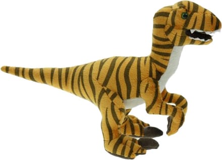 Pluche dino velociraptor knuffel 32 cm