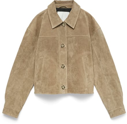 VERO MODA - VMROYCESTINE SHORT SUEDE JACKET - Dames - Gewatteerde jassen