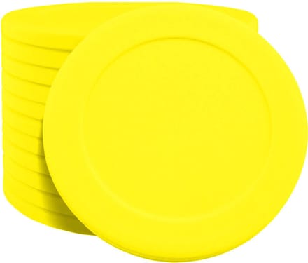 CombiCraft Blanco Plastic Pokermunten Ø40mm Neon Geel - 100 stuks