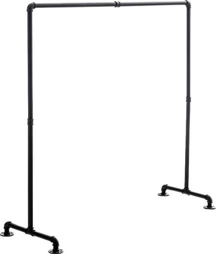 CLP Jersey - Kledingrek - metaal 150 cm/zwart