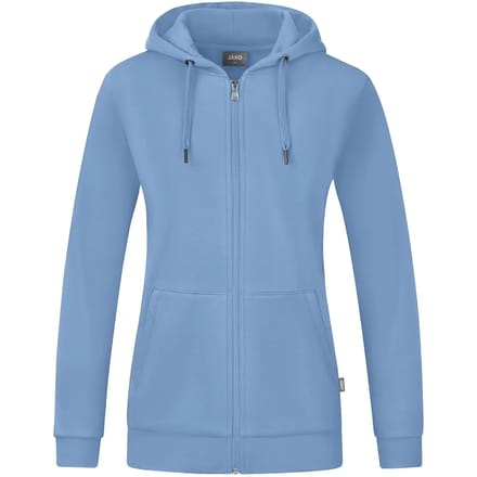 Jako Organic Jas Met Kap Dames - Ijsblauw | Maat: 48