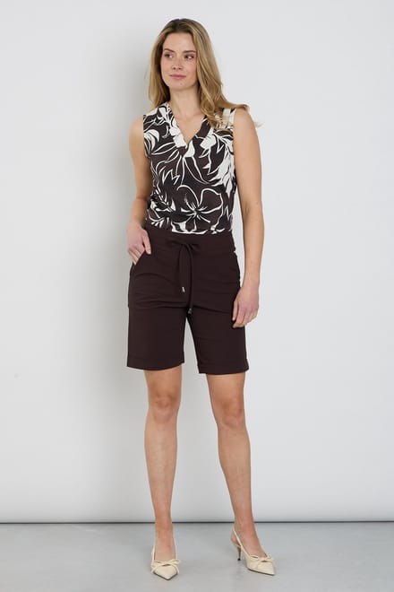 Mi Piace Travelstof Short Espresso - 202423 - Maat S