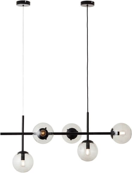 Brilliant Hanglamp Ariol Zwart 5xe14