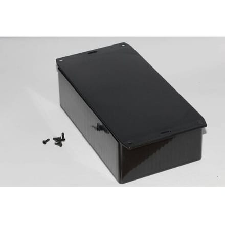 Hammond Electronics 1591EF2BK Universele behuizing 191 x 110 x 61 ABS Zwart 1 stuk(s)