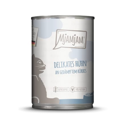 MjAMjAM Cat - Leckere Mahlzeiten Dose 6x400g | Huhn & Kürbis