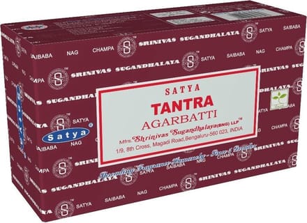 Satya - tantra wierook - wierook stokjes - 1 box van 12 doosjes van 15 gram.
