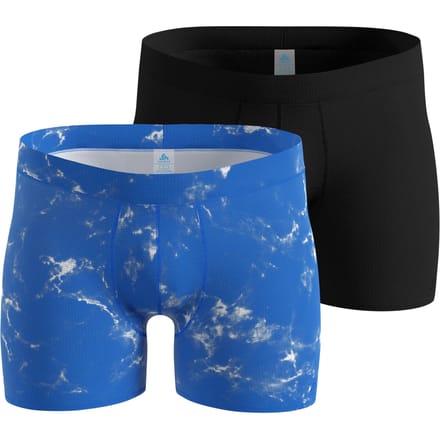Odlo Active Light Graphic 2 pack Boxershort Heren-blauw, zwart
