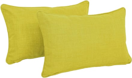 Set van 2 Tuinkussens 50x30 cm - Waterafstotend Polyester Zitkussens voor Buiten