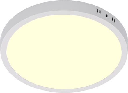 LED Paneel - Ø30 Warm Wit 3000K - 24W Opbouw Rond - Mat Wit - Flikkervrij
