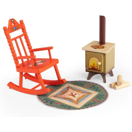 Moulin Roty set bij het haardvuur Les Minouchkas 3 jr+