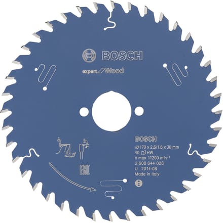 Bosch Accessories Expert for Wood 2608644028 Cirkelzaagblad 170 x 30 x 1.6 mm Aantal tanden: 40 1 stuk(s)