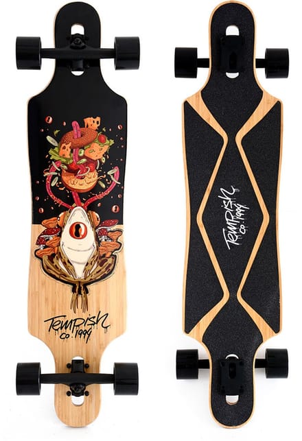 Tempish Frogman Drop-Through Longboard - 38 inch (96 cm) - Stabiel & Comfortabel Beginnersboard