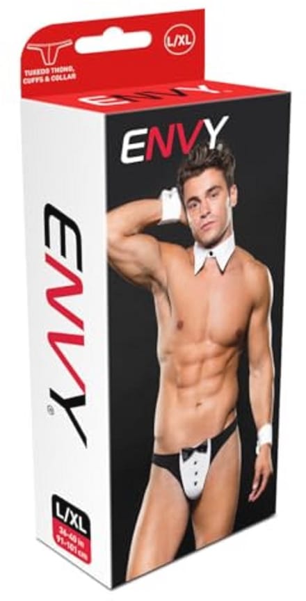 Envy Menswear Heren Tuxedo Dessous, Zwart, Medium/Large